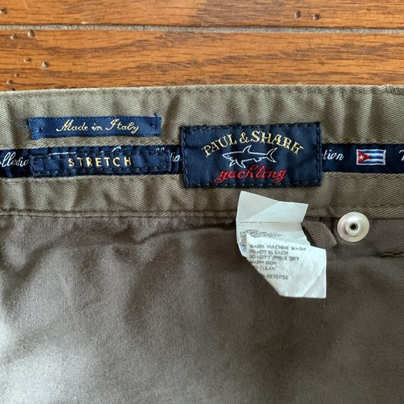 Paul & Shark Dark Taupe Five Pocket Pants Cotton Stretch Classic Fit Size 38 - Picture 6 of 12